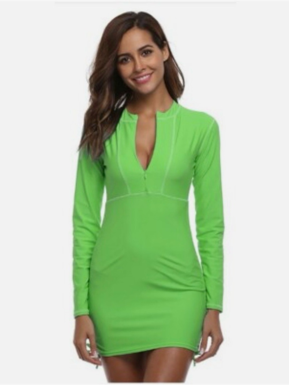 Athleta Tidal Ruched Rash Guard Dress